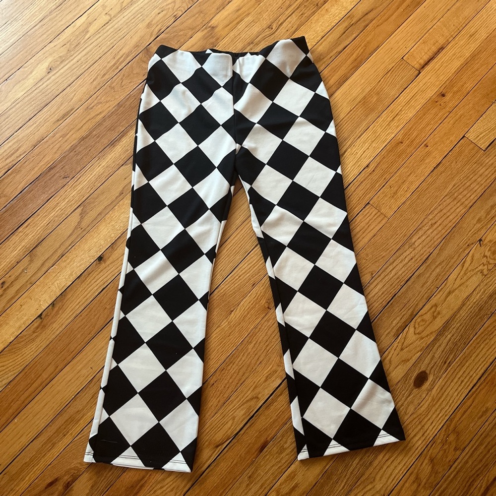Checkerboard pants